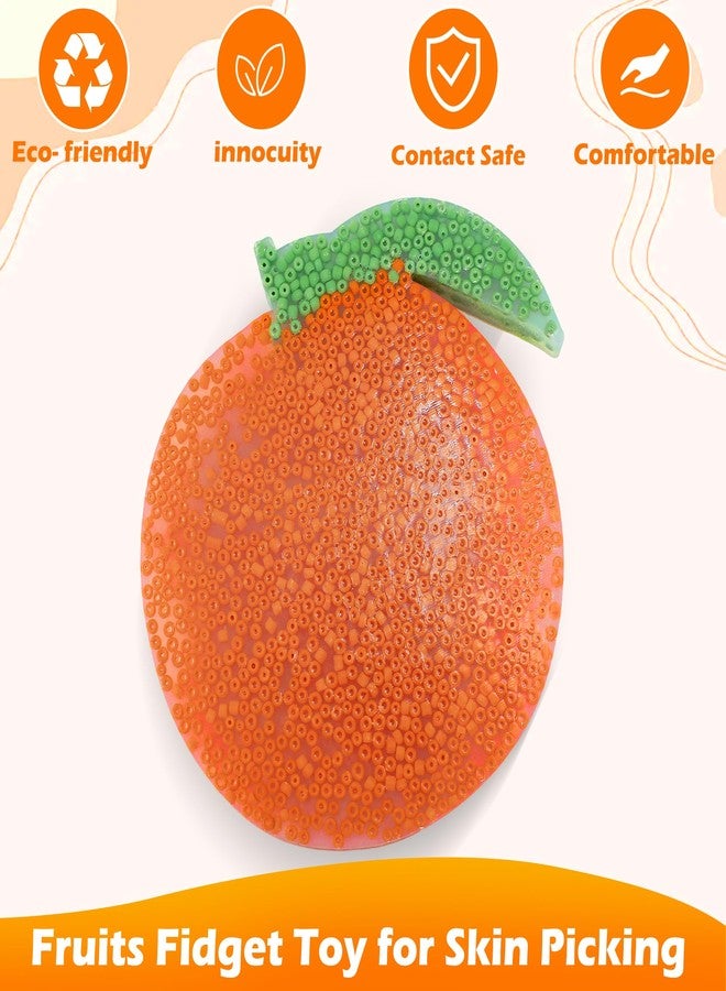 aeloer 3Pcs Skin Picking Fidget Toys, Fruits Picky Pad, Silicone Sensory Pick Pad for Anxiety Relax, Trichotillomania Toys for Skin Pickers - Image 2